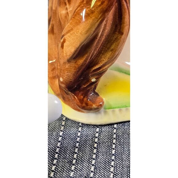 Vintage INARCO Lady Head Vase Young girl Yellow Auburn Hair 1950's - Picture 6 of 11